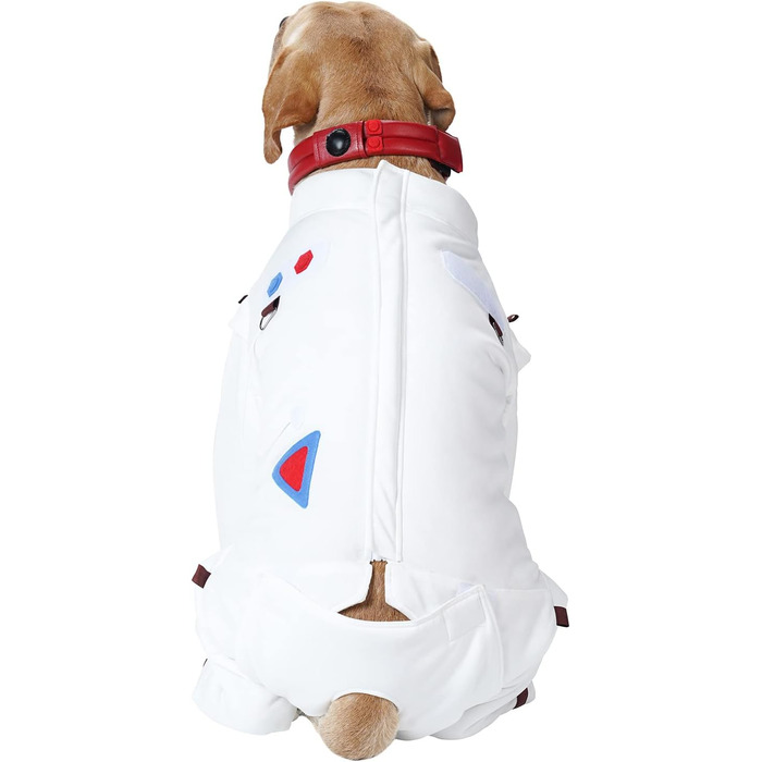 Костюм для собак та котів Space Dog на Хелловін, XXL, білий/розкішний сад