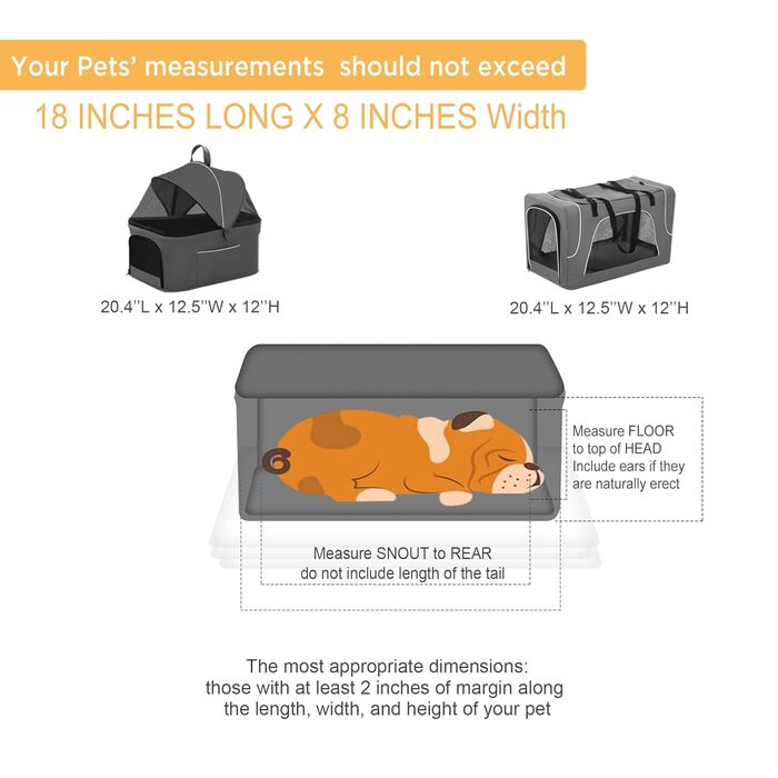 Дитяча коляска для собак 4-в-1, блакитна: для малих/середніх собак, з сумкою-переноскою, для 2 собак/кішок