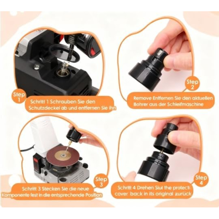 Триммер для собак FOGOIN Orthopfote Pro - професійний інструмент для догляду за кігтями, тихий, з регулюванням швидкості, для дому