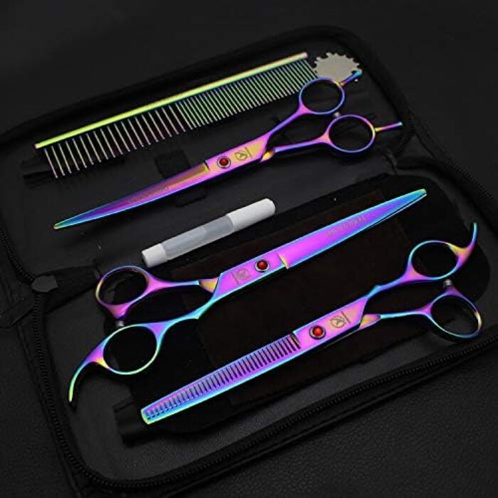 Набір професійних ножиць для грумінгу тварин: 3 шт. з нержавіючої сталі (7,0 дюймів)