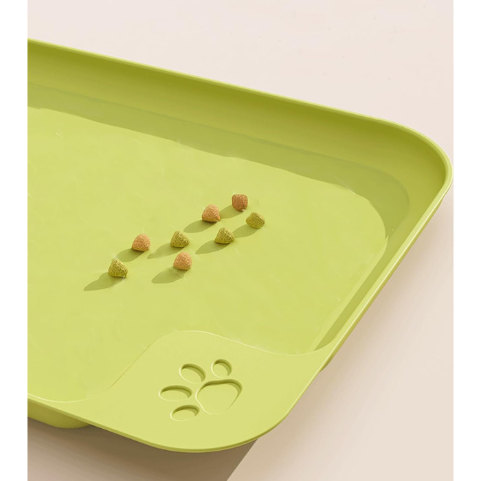 Водонепроникний килимок для годування собак та котів Octonyluck, 57.5x35.5 см, неслизький, легко миється, харчовий, зелений