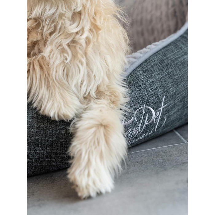 TrendPet VitaBed сірий - ортопедичне преміум-ліжко для собак з матрацом з 5 см Memory Foam (80x70 см)