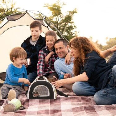 Транспортна сумка для маленьких тварин: переноска для собак, котів, шиншил | Переноска для хом'яків, кроликів, морських свинок, аксесуари для подорожей (Армійний зелений)