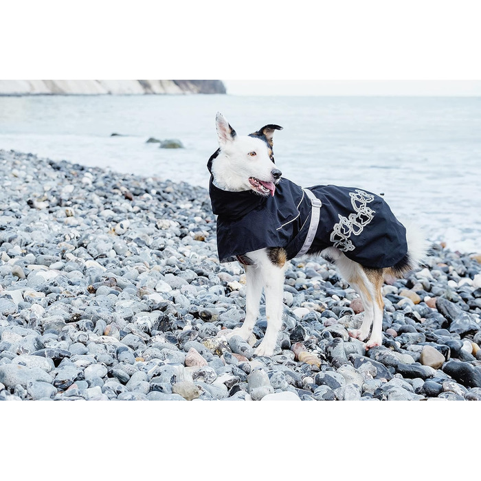 Дощовик для собак Hurtta Drizzle Regenjacke, чорний (Raven), розмір 14 дюймів