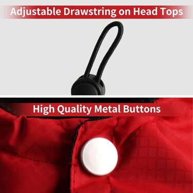 Преміум дощовик для собак з капюшоном, розмір S (Small), червоний. Дощовик для маленьких собак, для активного відпочинку, водонепроникний, з кишенями.