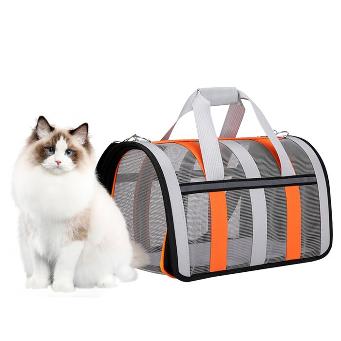 Складана переносна сумка-трансформер для собак | З міцної сітки, дихаюча | Ідеальна для подорожей