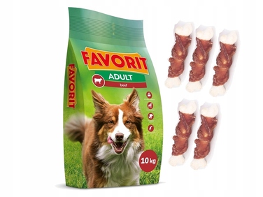Сухий корм для собак Favorit з яловичиною, 10 кг