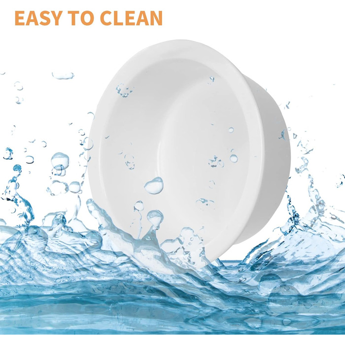 Набір з 3 керамічних мисок для котів на підставці з бамбука, підняті миски для котів, антиковзні ніжки, годівниця для котів, миски для котів (кераміка)