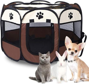 Клітка-загон для тварин, портативна клітка для собак, кроликів, котів. З тканини Oxford 600D для використання в приміщенні та на вулиці