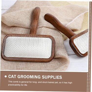 Гребінець для грумінгу собак та котів Haustierkamm: для довгої та короткої шерсті, антиковзаюча ручка