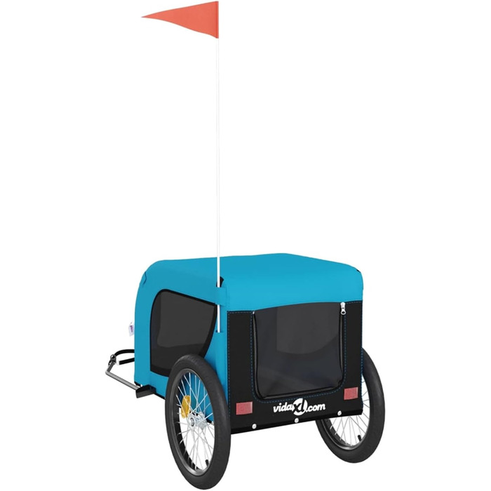 Ферштанге́р для велосипеда Festnight: перевезення собак, вантажний, Oxford-тканина, 45 кг, 133x69x73,5 см, блакитно-чорний