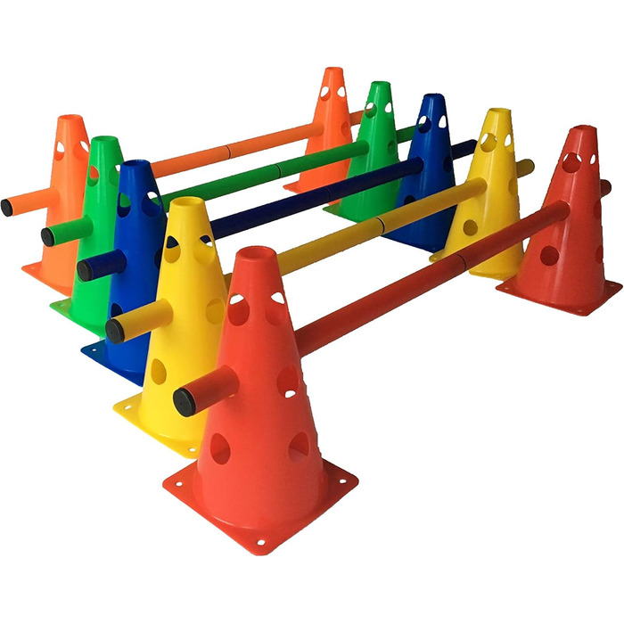 Набір з 5 штовхачів LA-24, 23 см, конічні штовхачі для аджиліті, 5 кольорів (стандарт)