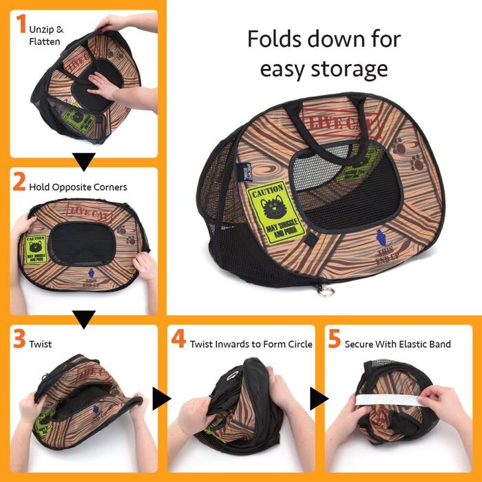 Транспортувальна сумка для кота SportPet Designs, розкладний переносний бокс для тварин