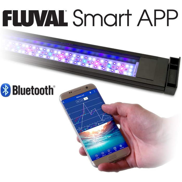 Великий нано акваріум Fluval Flex 123 л чорний
