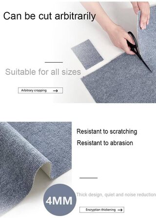 Килимок для котів з ефектом захисту меблів, сірий, для дряпання та лазіння