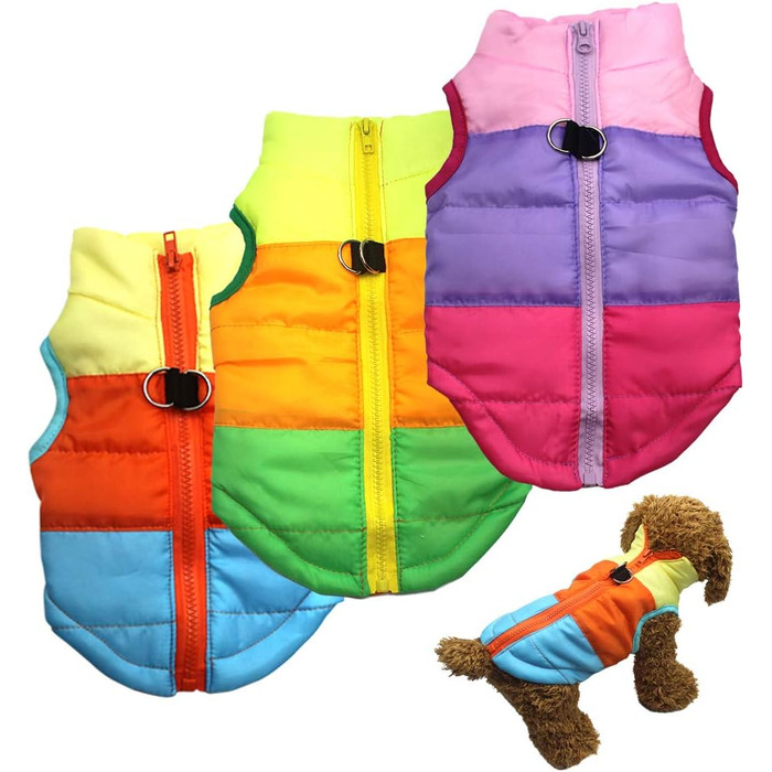 Зимовий теплий куртка для собак Idepet, водонепроникний пуловер, тепла собача куртка, одяг для собак, XS, S, M, L, Рожевий