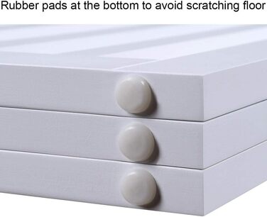 Захисний бар'єр для собак Unipaws, без свердління, дерев'яний, розкладний, для захисту сходів, воріт, каміну (3 елементи, 91 см), білий 153 x 91 см