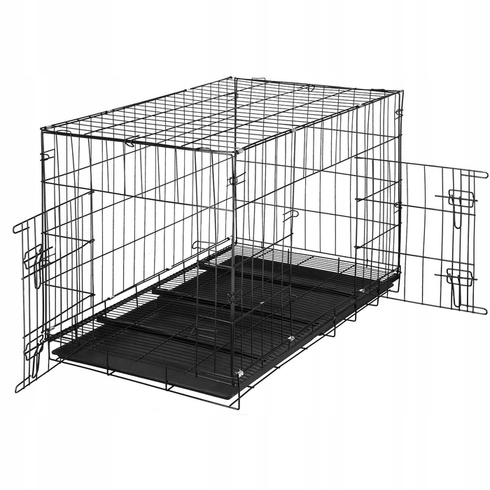 Металевий вольєр-клітка Springos для великих собак, 100 x 60 x 70 см