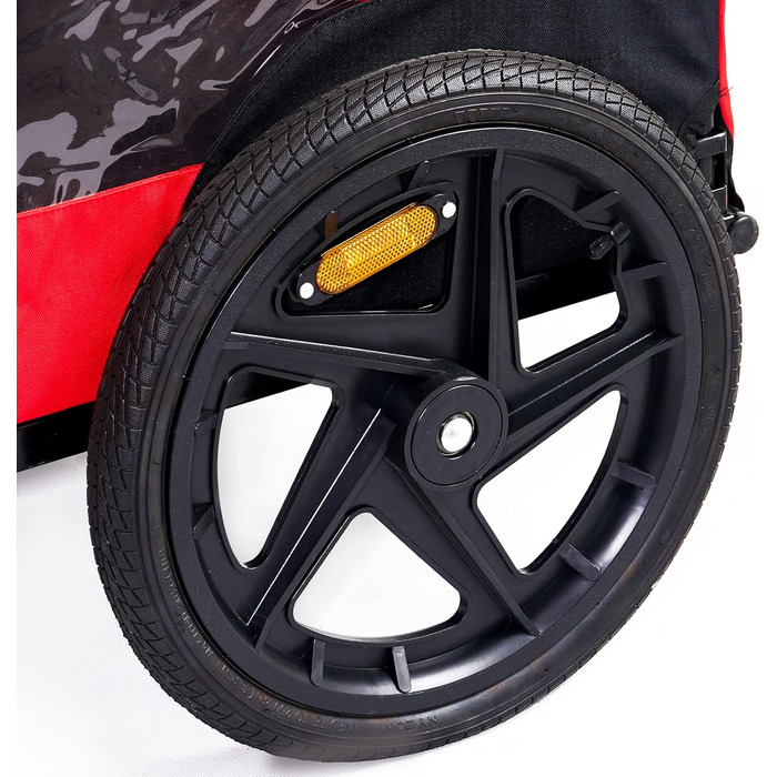 Фаркоп для велосипеда SogesHome: Перевезення собак, XXL, 600D Oxford, Червоно-Чорний