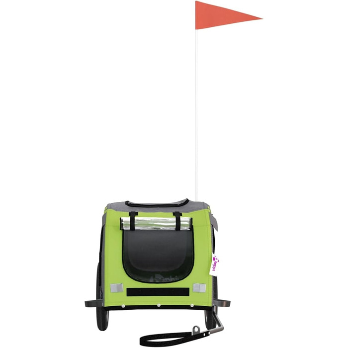 Кошик для велосипеда для собак, зелено-сірий, Oxford, вантажопідйомність 30 кг, Model 93871