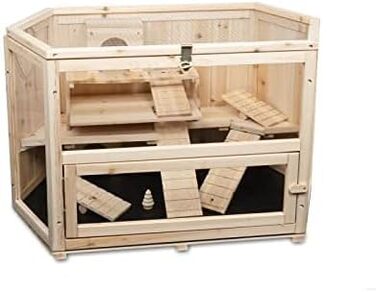 Клітка для хом'яка MATS з дерева, 90x55x55 см, для дому, клітка для дрібних тварин