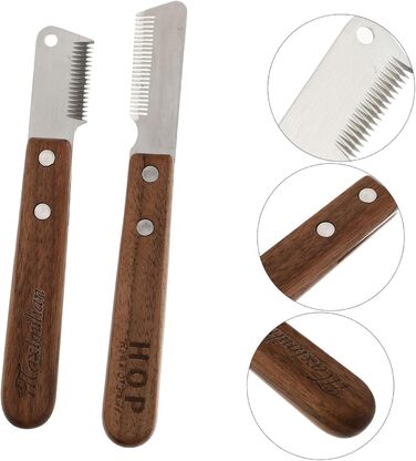 Набір гребінців для грумінгу тварин VANZACK: дерев'яні та металеві гребінці для собак та котів