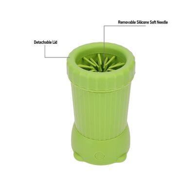 Портативний мийка для лап тварин VBESTLIFE, для собак та котів, зелений