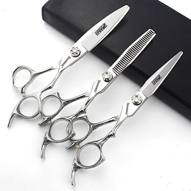Професійний набір ножиць для стрижки волосся (3 шт.) - професійні ножиці для стрижки, ножиці для вирівнювання, ножиці для моделювання, для перукарів