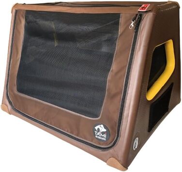 Надувна переносна коробка для собак Tami - переносна собача будка, клітка, переноска для автомобіля, дорожня сумка (L)