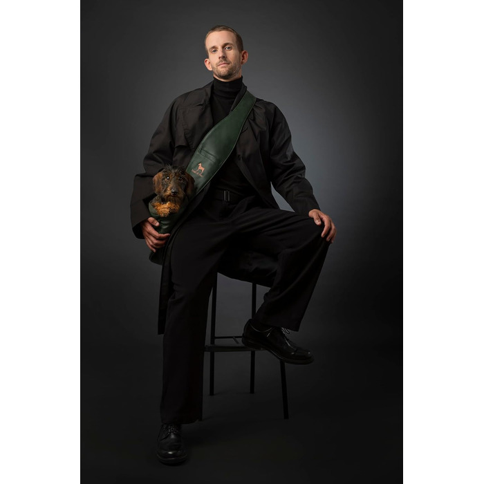 Сумочка для собак Noah & Paw до 10 кг, з регульованим ремінцем та м'яким хутром, 3 ступені безпеки, веганська шкіра