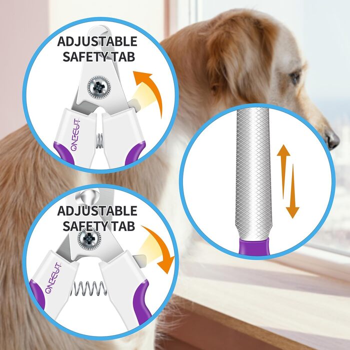 OneCut Професійний триммер для нігтів собак, котів, кроликів та морських свинок, з захистом від надрізання