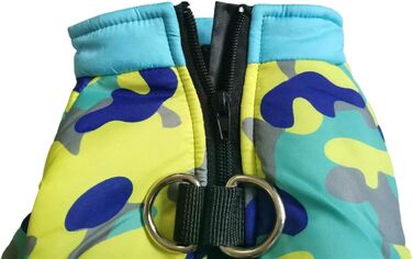 Тепла зимова куртка для собак: водонепроникна, для маленьких та середніх порід, чихуахуа, французький бульдог, мопс. Жовта куртка на клямках. Розмір S