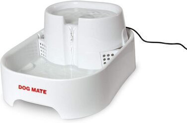 Автоматичний фонтан для води Dog Mate 6 л, білий, для собак і котів