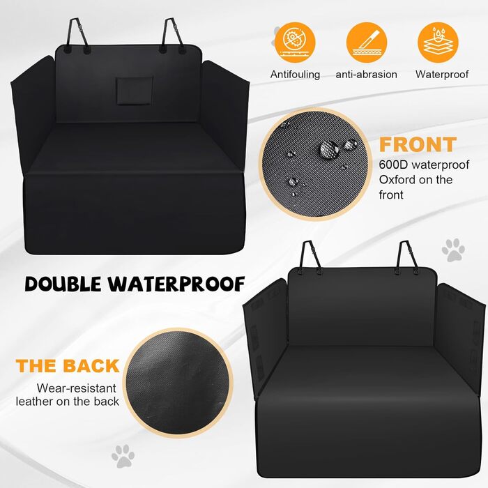 Захист для багажника автомобіля від собаки: універсальний килимок, водонепроникний, стійкий до подряпин, з боковими бар'єрами та захистом краю багажника