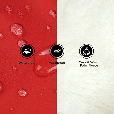 Зимовий одяг для собак, теплий зимовий одяг для маленьких собак, водонепроникний одяг для собак, одяг для собак чихуахуа (червоний, XS) XS (обхват шиї - 26 см, обхват грудей - 35 см) Червоний