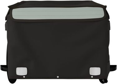 Причіп для собак, велосипедний причіп, причіп для бігу: чорний та сірий, 45 кг, сталь, легка збірка, універсальний