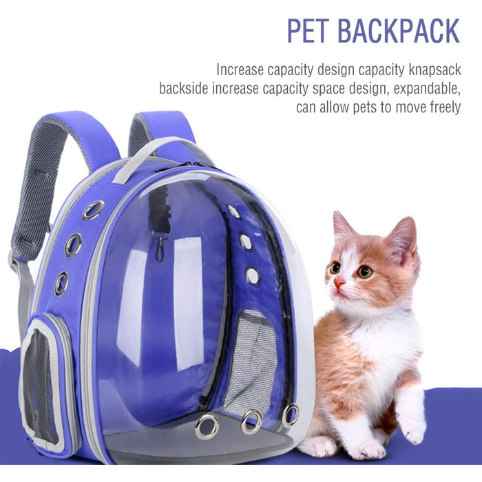 Транспортна переноска для котів Transportbox Katze – складана переноска для котів та маленьких собак, блакитна