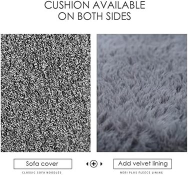 Ортопедичний лежак для котів та собак Dear Darling з memory foam, антрацит, великий