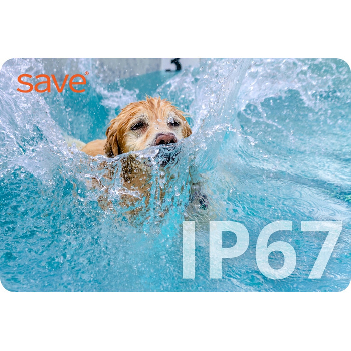 Електричний тренувальний нашийник для собак Save, чорна шкіра, розмір L/XL