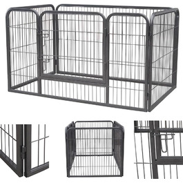 Клітка для цуценят Melko XXL, вольєр для собак, огорожа для тварин