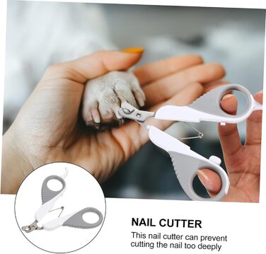 Кліпер для обрізання кігтів домашніх тварин BESPORTBLE - 2 шт. Ефективний інструмент для собак та котів. Ергономічний, портативний, для точного обрізання.