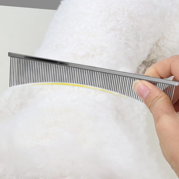 Гребінець для котів Flohkamm: догляд за шерстю, видалення ковтунів, для довгошерстих порід, щоденний догляд, після купання, сріблястого кольору