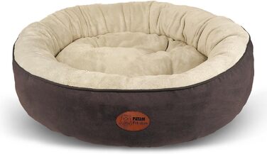 Кругле ліжко для собак та котів Fufi Large 71 см: зручне, з м'якими краями, антиковзне, знімне, для всіх сезонів