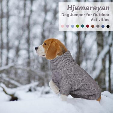 Теплий пуловер для кота/собаки Hjumarayan, сірий, розмір S (37x28 см)