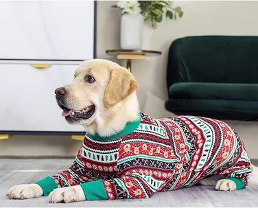 Комбінезон для великих собак, захист суглобів, червоний, розмір XL