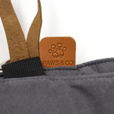 Складаний килимок для собак Paws&Co, портативний, 75x50 см, сірий, для подорожей, кемпінгу, пікніка, для дому та вулиці