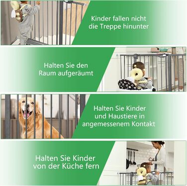 Захист для воріт/сходи: сітка без свердління, 105-115 см. Ідеально для собак та дітей. Двозамкове закриття, автоматичне закриття, відкривання однією рукою, стопор 90°, білий колір.