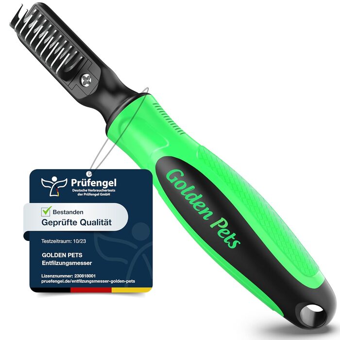 Інструмент для видалення ковтунів у собак та котів - професійний тример з 10 лезами + E-book з догляду за шерстю