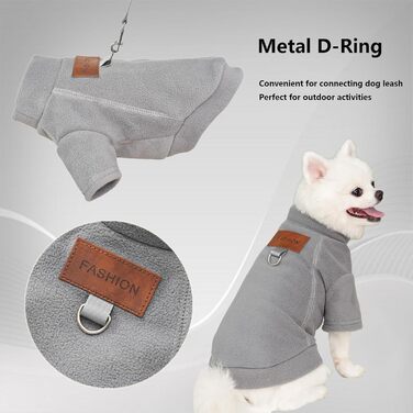 Пуловери для собак - 2/3 шт. з флісу, теплі, з високим коміром, для маленьких собак, кошенят, тепла зимова одяг для домашніх тварин (Сірий, Зелений, Синій, M)