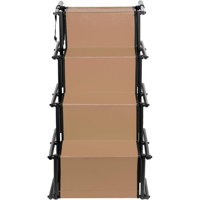 Рампа для собак Homewell - розкладна, до 70 кг, регульована, для маленьких, середніх та великих собак, легка у зберіганні (колір: коричневий)